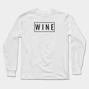 Wine Box - Black Long Sleeve T-Shirt